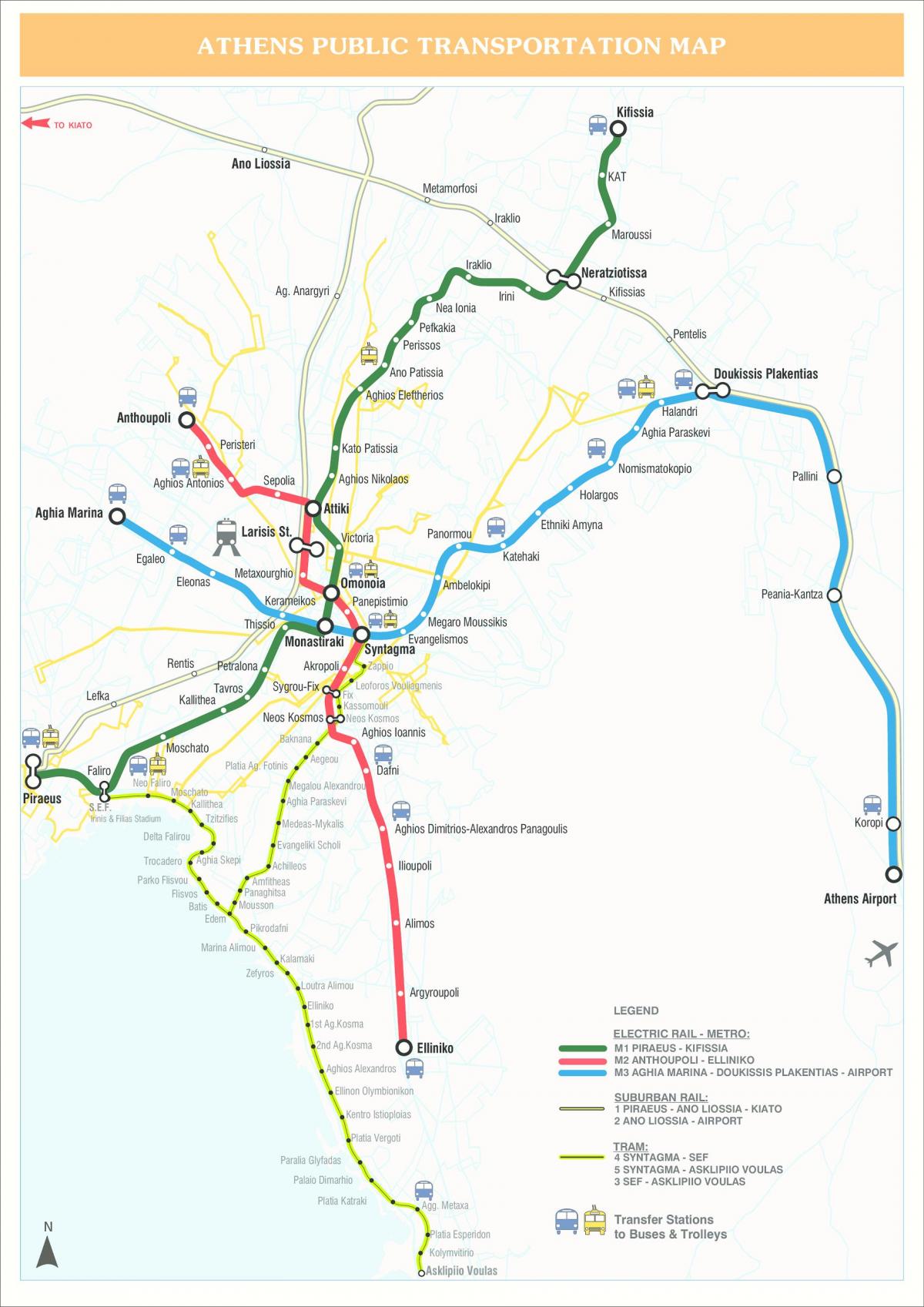 Atene transito mappa