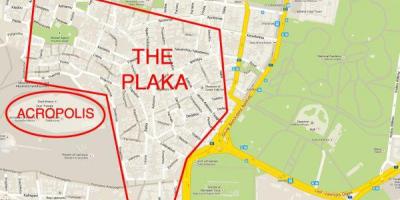 Mappa del quartiere di plaka