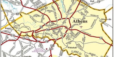 Mappa di Atene strada 